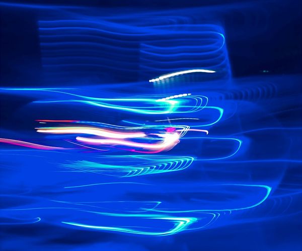 Neon glowing energy lines representing mental flow